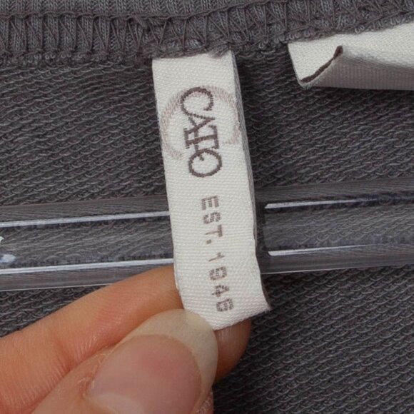 Cato Womens Ombre Crewneck Pullover Tunic Top Size XL Gray Long Sleeve Comfy - Picture 4 of 9